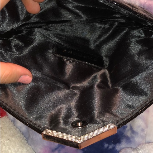 EXPRESS clutchbag, leather black with strap - Picture 3 of 3